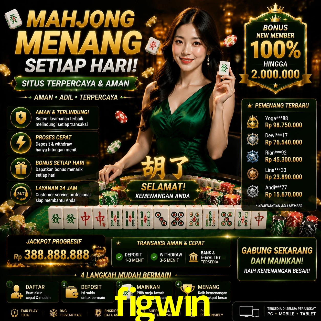 Cassino figwin - mesas ao vivo e jogos
